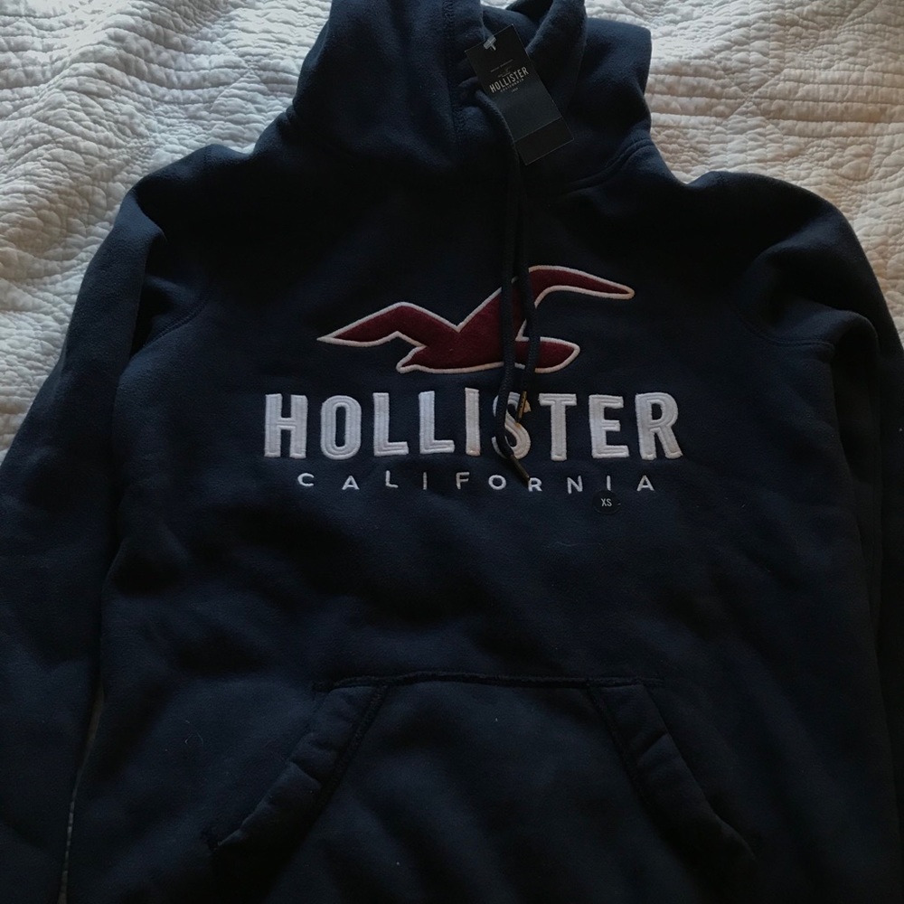 Navy blue Hollister Sweatshirt